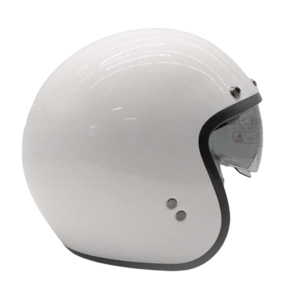 Шлем открытый с козырьком ROCKOT RM-391 CLASSIC WHITE